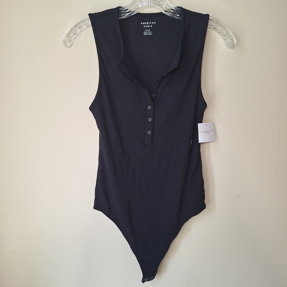 Black Sleeveless Bodysuit